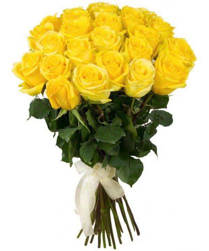 Купить с доставкой 21 желтую розу по Пензе